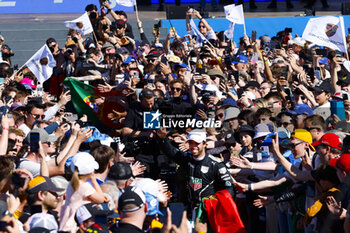 2024-05-12 - DA COSTA Antonio Felix (prt), TAG HEUER Porsche Formula E Team, Porsche 99X Electric, portrait CASSIDY Nick (nzl), Jaguar TCS Racing, Jaguar I-Type 6, portrait ROWLAND Oliver (gbr), Nissan Formula E Team, Nissan e-4ORCE 04, portrait podium, during the 2024 Berlin ePrix, 7th meeting of the 2023-24 ABB FIA Formula E World Championship, on the Tempelhof Airport Street Circuit from May 10 to 12, 2024 in Berlin, Germany - 2024 FORMULA E BERLIN EPRIX - FORMULA E - MOTORS