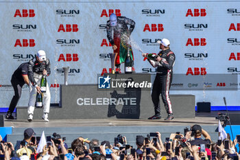 2024-05-12 - DA COSTA Antonio Felix (prt), TAG HEUER Porsche Formula E Team, Porsche 99X Electric, portrait CASSIDY Nick (nzl), Jaguar TCS Racing, Jaguar I-Type 6, portrait ROWLAND Oliver (gbr), Nissan Formula E Team, Nissan e-4ORCE 04, portrait podium, during the 2024 Berlin ePrix, 7th meeting of the 2023-24 ABB FIA Formula E World Championship, on the Tempelhof Airport Street Circuit from May 10 to 12, 2024 in Berlin, Germany - 2024 FORMULA E BERLIN EPRIX - FORMULA E - MOTORS