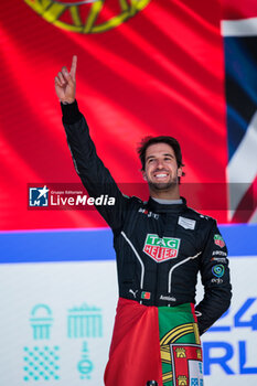 2024-05-12 - DA COSTA Antonio Felix (prt), TAG HEUER Porsche Formula E Team, Porsche 99X Electric, portrait at the podium during the 2024 Berlin ePrix, 7th meeting of the 2023-24 ABB FIA Formula E World Championship, on the Tempelhof Airport Street Circuit from May 10 to 12, 2024 in Berlin, Germany - 2024 FORMULA E BERLIN EPRIX - FORMULA E - MOTORS