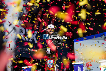 2024-05-12 - DA COSTA Antonio Felix (prt), TAG HEUER Porsche Formula E Team, Porsche 99X Electric, portrait at the podium during the 2024 Berlin ePrix, 7th meeting of the 2023-24 ABB FIA Formula E World Championship, on the Tempelhof Airport Street Circuit from May 10 to 12, 2024 in Berlin, Germany - 2024 FORMULA E BERLIN EPRIX - FORMULA E - MOTORS