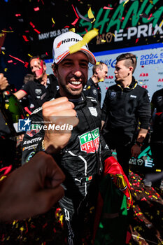 2024-05-12 - DA COSTA Antonio Felix (prt), TAG HEUER Porsche Formula E Team, Porsche 99X Electric, portrait at the podium during the 2024 Berlin ePrix, 7th meeting of the 2023-24 ABB FIA Formula E World Championship, on the Tempelhof Airport Street Circuit from May 10 to 12, 2024 in Berlin, Germany - 2024 FORMULA E BERLIN EPRIX - FORMULA E - MOTORS