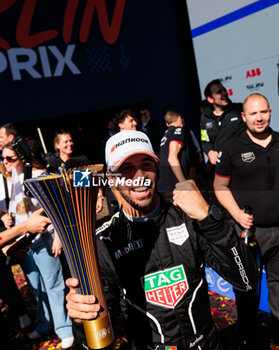 2024-05-12 - DA COSTA Antonio Felix (prt), TAG HEUER Porsche Formula E Team, Porsche 99X Electric, portrait at the podium during the 2024 Berlin ePrix, 7th meeting of the 2023-24 ABB FIA Formula E World Championship, on the Tempelhof Airport Street Circuit from May 10 to 12, 2024 in Berlin, Germany - 2024 FORMULA E BERLIN EPRIX - FORMULA E - MOTORS