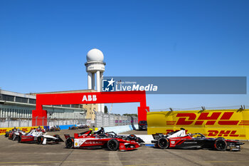 2024-05-12 - 22 ROWLAND Oliver (gbr), Nissan Formula E Team, Nissan e-4ORCE 04, action during the 2024 Berlin ePrix, 7th meeting of the 2023-24 ABB FIA Formula E World Championship, on the Tempelhof Airport Street Circuit from May 10 to 12, 2024 in Berlin, Germany - 2024 FORMULA E BERLIN EPRIX - FORMULA E - MOTORS