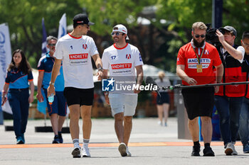 2024-05-24 - NATO Norman (fra), Andretti Global, Porsche 99X Electric, portrait, DENNIS Jake (gbr), Andretti Global, Porsche 99X Electric, portrait, during the 2024 Shanghai ePrix, 8th meeting of the 2023-24 ABB FIA Formula E World Championship, on the Shanghai International Circuit from May 24 to 26, 2024 in Shanghai, China - 2024 FORMULA E SHANGHAI EPRIX - FORMULA E - MOTORS