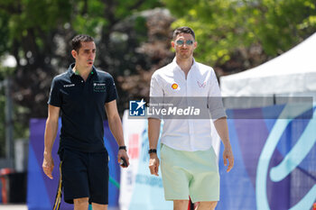 2024-05-24 - BUEMI Sébastien (swi), Envision Racing, Jaguar I-Type 6, portrait, MORTARA Edoardo (swi), Mahindra Racing, Mahindra M9Electro, portrait, during the 2024 Shanghai ePrix, 8th meeting of the 2023-24 ABB FIA Formula E World Championship, on the Shanghai International Circuit from May 24 to 26, 2024 in Shanghai, China - 2024 FORMULA E SHANGHAI EPRIX - FORMULA E - MOTORS