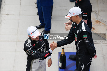 2024-05-25 - WEHRLEIN Pascal (ger), TAG HEUER Porsche Formula E Team, Porsche 99X Electric, portrait, EVANS Mitch (nzl), Jaguar TCS Racing, Jaguar I-Type 6, portrait podium, portrait, during the 2024 Shanghai ePrix, 8th meeting of the 2023-24 ABB FIA Formula E World Championship, on the Shanghai International Circuit from May 24 to 26, 2024 in Shanghai, China - 2024 FORMULA E SHANGHAI EPRIX - FORMULA E - MOTORS