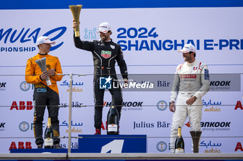 2024-05-26 - Podium, DA COSTA Antonio Felix (prt), TAG HEUER Porsche Formula E Team, Porsche 99X Electric, portrait during the 2024 Shanghai ePrix, 8th meeting of the 2023-24 ABB FIA Formula E World Championship, on the Shanghai International Circuit from May 24 to 26, 2024 in Shanghai, China - 2024 FORMULA E SHANGHAI EPRIX - FORMULA E - MOTORS