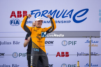 2024-05-26 - Podium, HUGHES Jake (gbr), NEOM McLaren Formula E Team, Nissan e-4ORCE 04, portrait during the 2024 Shanghai ePrix, 8th meeting of the 2023-24 ABB FIA Formula E World Championship, on the Shanghai International Circuit from May 24 to 26, 2024 in Shanghai, China - 2024 FORMULA E SHANGHAI EPRIX - FORMULA E - MOTORS