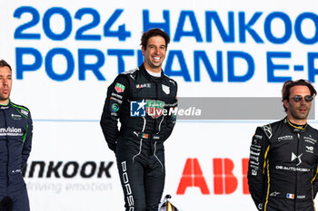 2024-06-29 - DA COSTA Antonio Felix (prt), TAG HEUER Porsche Formula E Team, Porsche 99X Electric, portrait podium, portrait during the 2024 Portland ePrix, 9th meeting of the 2023-24 ABB FIA Formula E World Championship, on the Portland International Raceway from June 28 to 30, 2024 in Portland, United States of America - 2024 FORMULA E PORTLAND EPRIX - FORMULA E - MOTORS