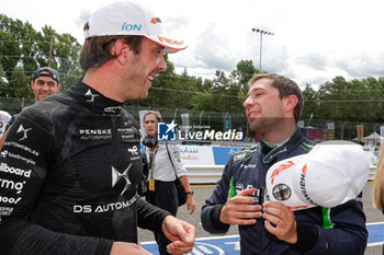 2024-06-29 - VERGNE Jean-Eric (fra), DS Penske, DS E-Tense FE23, portrait, FRIJNS Robin (nld), Envision Racing, Jaguar I-Type 6, portrait, podium, portrait, during the 2024 Portland ePrix, 9th meeting of the 2023-24 ABB FIA Formula E World Championship, on the Portland International Raceway from June 28 to 30, 2024 in Portland, United States of America - 2024 FORMULA E PORTLAND EPRIX - FORMULA E - MOTORS