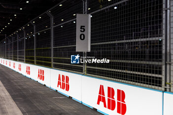 2024-07-18 - ABB branding illustration during the 2024 Hankook London ePrix, 10th meeting of the 2023-24 ABB FIA Formula E World Championship, on the ExCeL London from June 18 to 21, 2024 in London, United Kingdom - 2024 FORMULA E LONDON EPRIX - FORMULA E - MOTORS