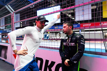 2024-07-20 - MULLER Nico (swi), ABT CUPRA Formula E Team, Mahindra M9Electro, portrait FRIJNS Robin (nld), Envision Racing, Jaguar I-Type 6, portrait during the 2024 Hankook London ePrix, 10th meeting of the 2023-24 ABB FIA Formula E World Championship, on the ExCeL London from June 18 to 21, 2024 in London, United Kingdom - 2024 FORMULA E LONDON EPRIX - FORMULA E - MOTORS