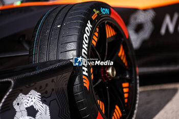 2024-11-05 - Hankook, tyre, tire during the pre-season testing of the 2024-25 ABB FIA Formula E World Championship, on the Circuit del Jarama from November 5 to 8, 2024 in San Sebastián de los Reyes, Spain - 2025 FORMULA E PRE-SEASON TEST - FORMULA E - MOTORS