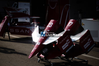 2024-11-05 - 23 ROWLAND Oliver (gbr), Nissan Formula E Team, Nissan e-4ORCE 05, 17 NATO Norman (fra), Nissan Formula E Team, Nissan e-4ORCE 05 during the pre-season testing of the 2024-25 ABB FIA Formula E World Championship, on the Circuit del Jarama from November 5 to 8, 2024 in San Sebastián de los Reyes, Spain - 2025 FORMULA E PRE-SEASON TEST - FORMULA E - MOTORS