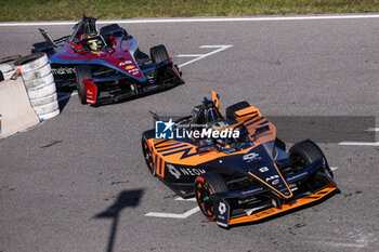 2024-11-07 - 08 and 48 MORTARA Edoardo (swi), Mahindra Racing, Mahindra M11 Electro, action during the pre-season testing of the 2024-25 ABB FIA Formula E World Championship, on the Circuit del Jarama from November 5 to 8, 2024 in San Sebastián de los Reyes, Spain - 2025 FORMULA E PRE-SEASON TEST - FORMULA E - MOTORS