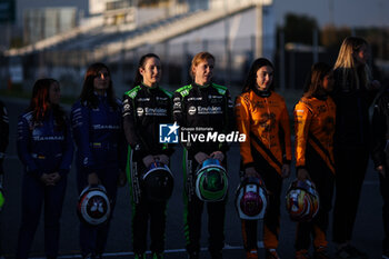 2024-11-07 - PALMOWSKI Alisha (ger), Envision Racing, Jaguar I-Type 7, portrait and POWELL Alice (ger), Envision Racing, Jaguar I-Type 7, portrait during the pre-season testing of the 2024-25 ABB FIA Formula E World Championship, on the Circuit del Jarama from November 5 to 8, 2024 in San Sebastián de los Reyes, Spain - 2025 FORMULA E PRE-SEASON TEST - FORMULA E - MOTORS