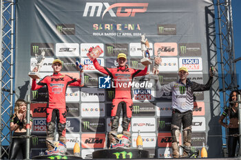 2024-04-07 - Motocross World Championship-Round 3-MXGP of SARDEGNA-Riola Sardo-07 Aprile 2024-MX2 Class-podium - MXGP OF SARDEGNA - MOTOCROSS - MOTORS