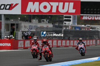 2024-10-05 - Sprint Race for Motul Grand Prix of Japan of MotoGP at Motegi Circuit. October 05, 2024 In picture: Francesco Bagnaia Carrera al sprint del Gran Premio Motul de MotoGP de Japon en el circuito de Motegi. 5 de Octubre de 2024 POOL/ MotoGP.com / Cordon Press Images will be for editorial use only. Mandatory credit: ?MotoGP.com Cordon Press Cordon Press - SPRINT RACE MOTOGP JAPAN GRAND PRIX - MOTOGP - MOTORS