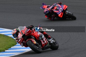 2024-10-06 - Races of Motul Grand Prix of Japan of MotoGP at Motegi Circuit. October 06, 2024 In picture: Francesco Bagnaia and Jorge Martin Carreras del Gran Premio Motul de MotoGP de Japon en el circuito de Motegi. 6 de Octubre de 2024 POOL/ MotoGP.com / Cordon Press Images will be for editorial use only. Mandatory credit: ?MotoGP.com Cordon Press Cordon Press - RACES MOTOGP JAPAN GRAND PRIX - MOTOGP - MOTORS