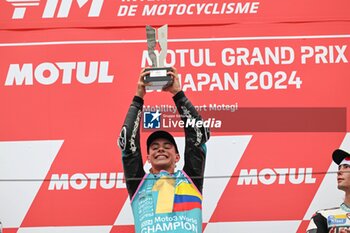 2024-10-06 - Races of Motul Grand Prix of Japan of MotoGP at Motegi Circuit. October 06, 2024 In picture: Moto3? David Alonso Carreras del Gran Premio Motul de MotoGP de Japon en el circuito de Motegi. 6 de Octubre de 2024 POOL/ MotoGP.com / Cordon Press Images will be for editorial use only. Mandatory credit: ?MotoGP.com Cordon Press Cordon Press - RACES MOTOGP JAPAN GRAND PRIX - MOTOGP - MOTORS