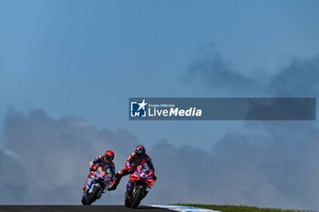 2024-10-20 - Races of Qatar Airways Australian Grand Prix of MotoGP at Phillip Island Circuit. Australia October 20, 2024 In picture: Marc Marquez and Jorge Martin Carreras del Gran Premio Qatar Airways de MotoGP de Australia en el circuito de Phillip Island. 20 de Octubre de 2024 POOL/ MotoGP.com / Cordon Press Images will be for editorial use only. Mandatory credit: ?MotoGP.com Cordon Press Cordon Press - RACES MOTOGP AUSTRALIAN GRAND PRIX - MOTOGP - MOTORS