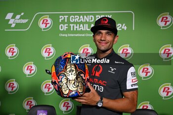 24/10/2024 - Press conference before PT Thailand Grand Prix of MotoGP at Chang International Circuit. October 24, 2024 In picture: Jorge Martin Rueda de prensa previa al Gran Premio de MotoGP de Thailandia en el Circuito Internacional de Chang. 24 de Octubre de 2024 POOL/ MotoGP.com / Cordon Press Images will be for editorial use only. Mandatory credit: ?MotoGP.com Cordon Press Cordon Press Cordon Press - PRESS CONFERENCE MOTOGP THAILAND GRAND PRIX - MOTOGP - MOTORI