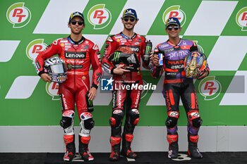 26/10/2024 - Qualifying for PT Thailand Grand Prix of MotoGP at Chang International Circuit. October 26, 2024 In picture: Jorge Martin , Francesco Bagnaia and Enea Bastianini Clasificacion del Gran Premio de MotoGP de Thailandia en el Circuito Internacional de Chang. 23 de Octubre de 2024 POOL/ MotoGP.com / Cordon Press Images will be for editorial use only. Mandatory credit: ?MotoGP.com Cordon Press Cordon Press Cordon Press - QUALIFYING MOTOGP THAILAND GRAND PRIX - MOTOGP - MOTORI