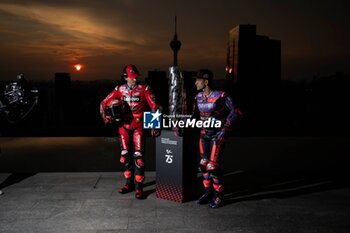 30/10/2024 - Events before Petronas Grand Prix of Malaysia of MotoGP at Sepang Circuit. October 30 2024 In picture: Jorge Martin and Francesco Bagnaia in a stunning photo & filming session sees the duo face down at sunset ahead of the Petronas Grand Prix of Malaysia Eventos previos al Gran Premio de MotoGP de Malasia en el Circuito Internacional de Sepang. 30 de Octubre de 2024 POOL/ MotoGP.com / Cordon Press Images will be for editorial use only. Mandatory credit: ?MotoGP.com Cordon Press - EVENTS MOTOGP GRAND PRIX OF MALAYSIA - MOTOGP - MOTORI