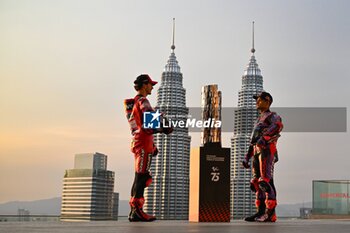 30/10/2024 - Events before Petronas Grand Prix of Malaysia of MotoGP at Sepang Circuit. October 30 2024 In picture: Jorge Martin and Francesco Bagnaia in a stunning photo & filming session sees the duo face down at sunset ahead of the Petronas Grand Prix of Malaysia Eventos previos al Gran Premio de MotoGP de Malasia en el Circuito Internacional de Sepang. 30 de Octubre de 2024 POOL/ MotoGP.com / Cordon Press Images will be for editorial use only. Mandatory credit: ?MotoGP.com Cordon Press - EVENTS MOTOGP GRAND PRIX OF MALAYSIA - MOTOGP - MOTORI