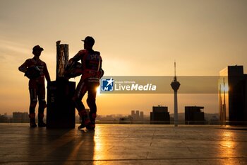 30/10/2024 - Events before Petronas Grand Prix of Malaysia of MotoGP at Sepang Circuit. October 30 2024 In picture: Jorge Martin and Francesco Bagnaia in a stunning photo & filming session sees the duo face down at sunset ahead of the Petronas Grand Prix of Malaysia Eventos previos al Gran Premio de MotoGP de Malasia en el Circuito Internacional de Sepang. 30 de Octubre de 2024 POOL/ MotoGP.com / Cordon Press Images will be for editorial use only. Mandatory credit: ?MotoGP.com Cordon Press - EVENTS MOTOGP GRAND PRIX OF MALAYSIA - MOTOGP - MOTORI