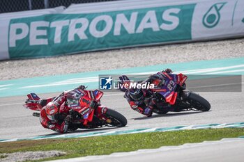 2024-11-03 - Races of Petronas Grand Prix of Malaysia of MotoGP at Sepang Circuit. November 03 2024 In picture: Francesco Bagnaia and Jorge Martin Carreras del Gran Premio de MotoGP de Malasia en el Circuito Internacional de Sepang. 03 de Noviembre de 2024 POOL/ MotoGP.com / Cordon Press Images will be for editorial use only. Mandatory credit: ?MotoGP.com Cordon Press - RACES MOTOGP GRAND PRIX OF MALAYSIA - MOTOGP - MOTORS