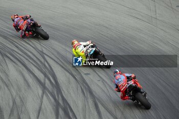 2024-11-15 - Free practice before Motul Solidarity Grand Prix of Barcelona of MotoGP at Barcelona-Catalunya Circuit. November 15 2024. In picture: Jorge Martin , Marco Bezzecchi and Marc Marquez Entrenamientos libres previos al Gran Premio Solidario Motul de MotoGP de Barcelona en el Circuito de Barcelona-Catalunya. 15 de Noviembre de 2024 POOL/ MotoGP.com / Cordon Press Images will be for editorial use only. Mandatory credit: ?MotoGP.com Cordon Press - FREE PRACTICE MOTOGP SOLIDARITY GRAND PRIX OF BARCELONA - MOTOGP - MOTORS