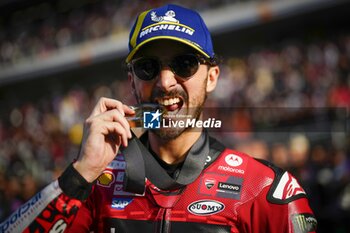 16/11/2024 - Sprint Race of Motul Solidarity Grand Prix of Barcelona of MotoGP at Barcelona-Catalunya Circuit. November 16 2024. In picture: Francesco Bagnaia Carrera al Sprint del Gran Premio Solidario Motul de MotoGP de Barcelona en el Circuito de Barcelona-Catalunya. 16 de Noviembre de 2024 POOL/ MotoGP.com / Cordon Press Images will be for editorial use only. Mandatory credit: ?MotoGP.com Cordon Press - SPRINT RACE MOTOGP SOLIDARITY GRAND PRIX OF BARCELONA - MOTOGP - MOTORI