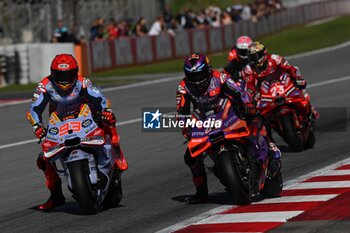 17/11/2024 - Races of Motul Solidarity Grand Prix of Barcelona of MotoGP at Barcelona-Catalunya Circuit. November 17 2024. In picture: Jorge Martin and Marc Marquez Carreras del Gran Premio Solidario Motul de MotoGP de Barcelona en el Circuito de Barcelona-Catalunya. 17 de Noviembre de 2024 POOL/ MotoGP.com / Cordon Press Images will be for editorial use only. Mandatory credit: ?MotoGP.com Cordon Press - RACES MOTOGP SOLIDARITY GRAND PRIX OF BARCELONA - MOTOGP - MOTORI