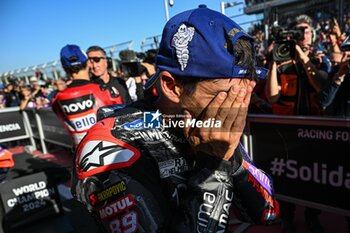 17/11/2024 - Races of Motul Solidarity Grand Prix of Barcelona of MotoGP at Barcelona-Catalunya Circuit. November 17 2024. In picture: Jorge Martin Carreras del Gran Premio Solidario Motul de MotoGP de Barcelona en el Circuito de Barcelona-Catalunya. 17 de Noviembre de 2024 POOL/ MotoGP.com / Cordon Press Images will be for editorial use only. Mandatory credit: ?MotoGP.com Cordon Press - RACES MOTOGP SOLIDARITY GRAND PRIX OF BARCELONA - MOTOGP - MOTORI