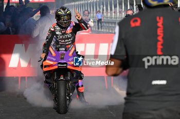 17/11/2024 - Races of Motul Solidarity Grand Prix of Barcelona of MotoGP at Barcelona-Catalunya Circuit. November 17 2024. In picture: Jorge Martin Carreras del Gran Premio Solidario Motul de MotoGP de Barcelona en el Circuito de Barcelona-Catalunya. 17 de Noviembre de 2024 POOL/ MotoGP.com / Cordon Press Images will be for editorial use only. Mandatory credit: ?MotoGP.com Cordon Press - RACES MOTOGP SOLIDARITY GRAND PRIX OF BARCELONA - MOTOGP - MOTORI