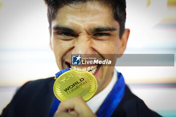 17/11/2024 - The 2024 MotoGP? Awards took place on Sunday night in Barcelona as we witnessed this season?s Champions collect their medals at the Museu Nacional d'Art de Catalunya, Barcelona, Spain 17 November 2024. In picture: Jorge Martin El domingo por la noche se celebraron los premios MotoGP? 2024 en Barcelona, ??donde pudimos ver a los campeones de esta temporada recoger sus medallas en el Museu Nacional d'Art de Catalunya, Barcelona, ??Espa?a, 17 de noviembre de 2024 POOL/ MotoGP.com / Cordon Press Images will be for editorial use only. Mandatory credit: ?MotoGP.com Cordon Press *** Local Caption *** MotoGP? Awards Champions collect their medals - MOTOGP AWARDS CHAMPIONS COLLECT THEIR MEDALS - MOTOGP - MOTORI