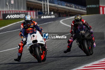 19/11/2024 - First MotoGP test at Barcelona-Catalunya Circuit. November 19 2024. In picture: Pedro Acosta and Jorge Martin Primeros tests de MotoGP en el Circuito de Barcelona-Catalunya. 19 de Noviembre de 2024 POOL/ MotoGP.com / Cordon Press Images will be for editorial use only. Mandatory credit: ?MotoGP.com Cordon Press - MOTOGP TEST AT BARCELONA-CATALUNYA CIRCUIT - MOTOGP - MOTORI