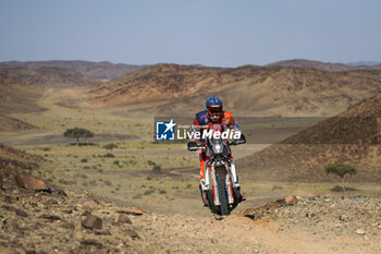 2024-01-08 - 34 GYENES Emanuel (rou), Autonet Motorcycle Team, KTM, Moto, Originals by Motul, action during the Stage 3 of the Dakar 2024 on January 8, 2024 between Al Duwadimi and Al Salamiya, Saudi Arabia - DAKAR 2024 - STAGE 3 - RALLY - MOTORS