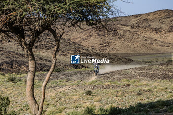 2024-01-08 - 26 DABROWSKI Konrad (pol), DUUST Rally Team, Husqvarna, Moto, FIM W2RC, action during the Stage 3 of the Dakar 2024 on January 8, 2024 between Al Duwadimi and Al Salamiya, Saudi Arabia - DAKAR 2024 - STAGE 3 - RALLY - MOTORS