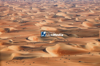 2024-01-10 - Landscape of sand dunes during the Stage 5 of the Dakar 2024 on January 10, 2024 between Al-Hofuf and Subaytah, Saudi Arabia - DAKAR 2024 - STAGE 5 - RALLY - MOTORS