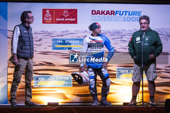 2024-01-13 - 1005 PALLAS Francisco Gomes (spa), Green Power Race Team, Zero Motorcycles, Moto, Dakar Future Mission 1000, portrait during the rest day of the Dakar 2024 on January 13, 2024 in Riyadh, Saudi Arabia - DAKAR 2024 - REST DAY - RALLY - MOTORS