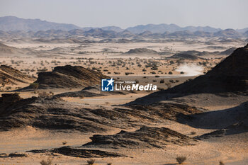 2024-01-14 - landscape, paysage Moto, FIM W2RC, action during the Stage 7 of the Dakar 2024 on January 14, 2024 between Riyadh and Al Duwadimi, Saudi Arabia - DAKAR 2024 - STAGE 7 - RALLY - MOTORS