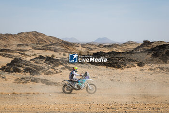 2024-01-14 - 129 HERBET Sébastien (fra), Team Dumontier Racing, Husqvarna, Moto, action during the Stage 7 of the Dakar 2024 on January 14, 2024 between Riyadh and Al Duwadimi, Saudi Arabia - DAKAR 2024 - STAGE 7 - RALLY - MOTORS