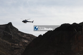 2024-01-16 - helicopter quebec during the Stage 9 of the Dakar 2024 on January 16, 2024 between Hail and Al Ula, Saudi Arabia - DAKAR 2024 - STAGE 9 - RALLY - MOTORS