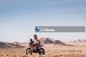 2024-01-16 - 104 GERBER Jeremie (fra), TLDRacing, KTM, Moto, Originals by Motul, action during the Stage 9 of the Dakar 2024 on January 16, 2024 between Hail and Al Ula, Saudi Arabia - DAKAR 2024 - STAGE 9 - RALLY - MOTORS