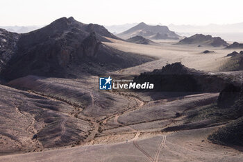 2024-01-16 - landscape, paysage, during the Stage 9 of the Dakar 2024 on January 16, 2024 between Hail and Al Ula, Saudi Arabia - DAKAR 2024 - STAGE 9 - RALLY - MOTORS