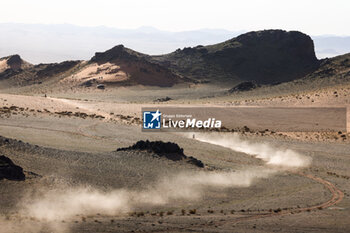 2024-01-16 - landscape, paysage, moto during the Stage 9 of the Dakar 2024 on January 16, 2024 between Hail and Al Ula, Saudi Arabia - DAKAR 2024 - STAGE 9 - RALLY - MOTORS