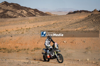 2024-01-16 - 76 LEPAN Jean-Loup (fra), DUUST Diverse Racing, KTM, Moto, FIM W2RC, action during the Stage 9 of the Dakar 2024 on January 16, 2024 between Hail and Al Ula, Saudi Arabia - DAKAR 2024 - STAGE 9 - RALLY - MOTORS