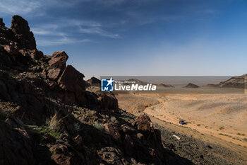 2024-01-16 - landscape, paysage, 266 GOUMAZ Cedric (swi), DELACOUR Pascal (fra), MD Rallye Sport, MD Optimus, FIA Ultimate, action during the Stage 9 of the Dakar 2024 on January 16, 2024 between Hail and Al Ula, Saudi Arabia - DAKAR 2024 - STAGE 9 - RALLY - MOTORS